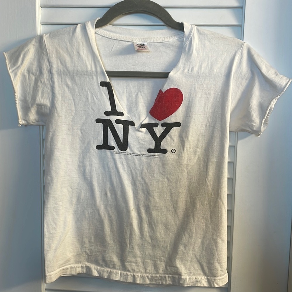 ‘96 I ❤️ NY Tee-I customized For Myself-XS, Genuine NYS DofEconomicDevelopment
